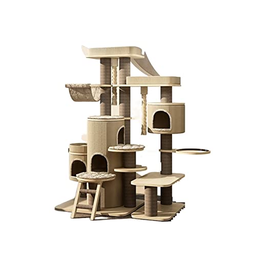 Katzen-Klettergerüst, Castle-Serie und Holz, großes Katzengerüst, Katzenhaus, Luxus-Paradies-Raumkapsel von FaLkiN