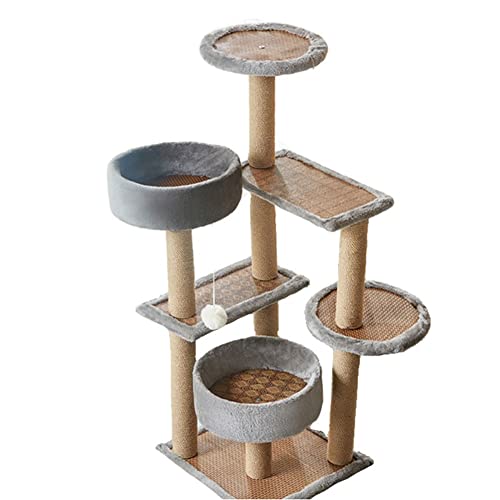Katzen für Erwachsene, großer großer Katzenturm für den Innenbereich, Katzenwohnung mit Kratzbrett, groß mit Plüschsitzstange Katzen für Erwachsene, großer großer Katzenturm für den Innenbereich, Katzenwohnung mit Kratzbrett, groß mit Plüschsitzstange von FaLkiN