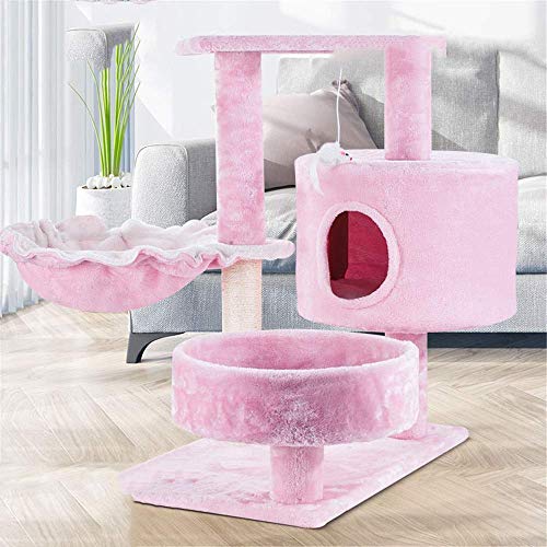 Katzenbaum, Katzenturm, Nest, kleine Katze, Vier Jahreszeiten verfügbar, Katzenklettergerüst, Katzenbaum, Katzenspielzeug, solides Sisal, Katzenkratzbrett, Kratzbaum, Kätzchen (Farbe: Rosa, Größe Katzenbaum, Katzenturm, Nest, kleine Katze, Vier Jahreszeiten verfügbar, Katzenklettergerüst, Katzenbaum, Katzenspielzeug, solides Sisal, Katzenkratzbrett, Kratzbaum, Kätzchen (Farbe: Rosa, Größe von FaLkiN