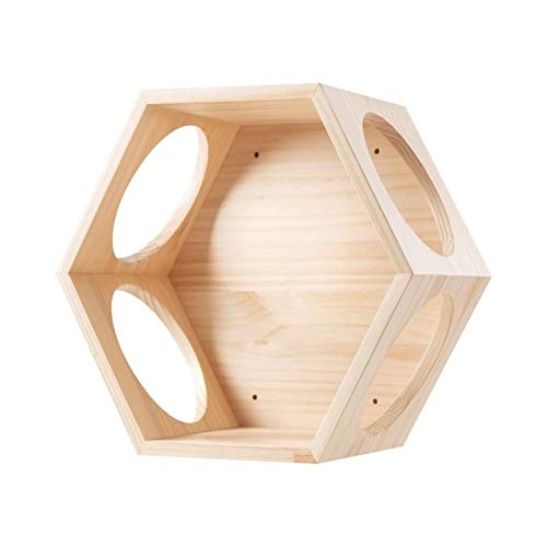 Katzenbaum, sechseckig, an der Wand montiert, Katzen-Sprungplattform, Katzen-Klettergerüst, Holzwand, Katzenbett, Holz-Katzenbaum, Haustiermöbel, Dekoration, Katzenturm Katzenbaum, sechseckig, an der Wand montiert, Katzen-Sprungplattform, Katzen-Klettergerüst, Holzwand, Katzenbett, Holz-Katzenbaum, Haustiermöbel, Dekoration, Katzenturm von FaLkiN