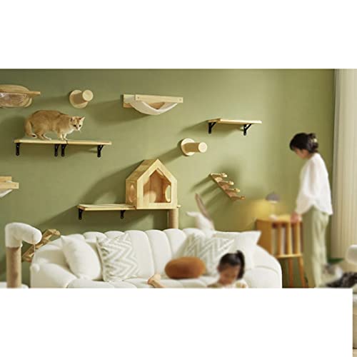 Katzenregale und Sitzstangen für die Wand – Katzenhaus, Katzen-Haustierpavillon mit luxuriösem wandmontiertem Katzenregal zum Klettern, Spielen, Klettern, Wandmontage Katzenregale und Sitzstangen für die Wand – Katzenhaus, Katzen-Haustierpavillon mit luxuriösem wandmontiertem Katzenregal zum Klettern, Spielen, Klettern, Wandmontage von FaLkiN
