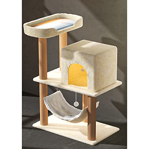 Katzenturm, Sisal-Katzenhaltepfosten, Kätzchen-Spielhaus, Kätzchen-Aktivitätszentrum zum Schlafen, Spielen und Klettern für Katzen Katzenturm, Sisal-Katzenhaltepfosten, Kätzchen-Spielhaus, Kätzchen-Aktivitätszentrum zum Schlafen, Spielen und Klettern für Katzen von FaLkiN