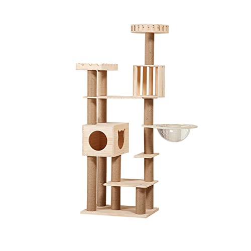Kiefer Holz Katze Turm Luxus Multi-Schicht Haus Sisal Kratzbäume Für Katze Kätzchen Condo Haustier Katze Klettergerüst Spielzeug von FaLkiN