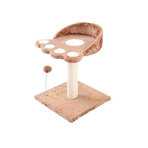Kratzbaum, Flanell, kleines Katzen-Klettergerüst, multifunktionale doppellagige Pfotenabdruck-Katzensprungplattform mit lustigem Katzenstock, Katzentoilette, Katzenkratzbaum, Katzenturm (Farbe: B Kratzbaum, Flanell, kleines Katzen-Klettergerüst, multifunktionale doppellagige Pfotenabdruck-Katzensprungplattform mit lustigem Katzenstock, Katzentoilette, Katzenkratzbaum, Katzenturm (Farbe: B von FaLkiN