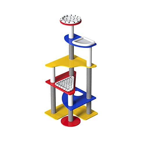 Kratzbaum Katzenklettergerüst, Katzennest, Kratzbaum, Eine Katzenvilla, Tongtian-Säule, Katzenklettersäule, Katzensprungplattform, Katzenspielzeug Katzenturm (Farbe: A) (B) von FaLkiN