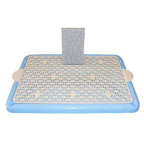 Langlebige Haustiertoilette, Hundetoilette, Netzpolster, Haustiertoilette für drinnen und draußen, abnehmbares Töpfchen (Farbe: Rosa) (Blau) von FaLkiN