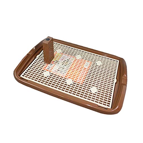 Langlebige Katzentoiletten, Katzentoilette, Hundetoilette, Netz-Trainingsunterlage mit Säule, für drinnen und draußen, für Welpen, Töpfchen, sauberes Zubehör, 60 x 41 cm (Farbe: Blau) von FaLkiN