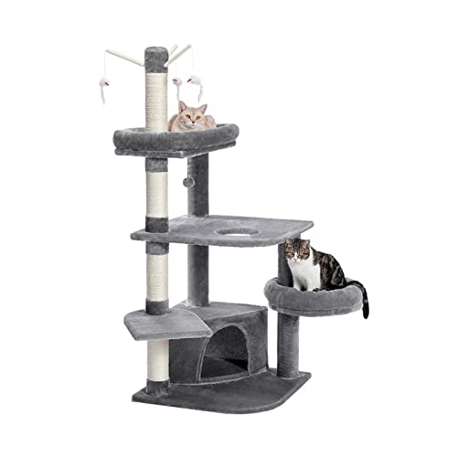 Pet House Rat Toy 3-Level Tower Scratcher Post für Cat Indoor Hummock Perch von FaLkiN