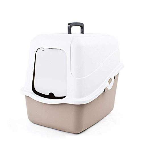 Robuste Katzentoilette, geschlossene große Katzentoilette mit Haube und Griff, spritzwassergeschützt, leicht zu reinigende Toilette Robuste Katzentoilette, geschlossene große Katzentoilette mit Haube und Griff, spritzwassergeschützt, leicht zu reinigende Toilette von FaLkiN