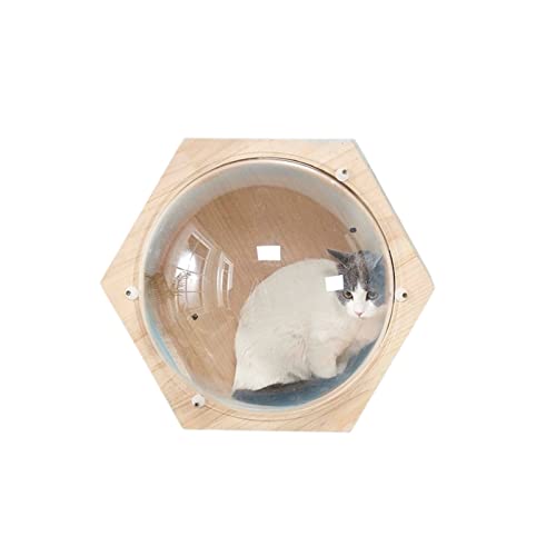 Wandmontiertes Katzenklettergerüst, Katzenspielzeug, Raumkapsel, Spielhaus, Höhle, Kätzchenspielzeug, Bett, Holz, Haustiermöbel Wandmontiertes Katzenklettergerüst, Katzenspielzeug, Raumkapsel, Spielhaus, Höhle, Kätzchenspielzeug, Bett, Holz, Haustiermöbel von FaLkiN