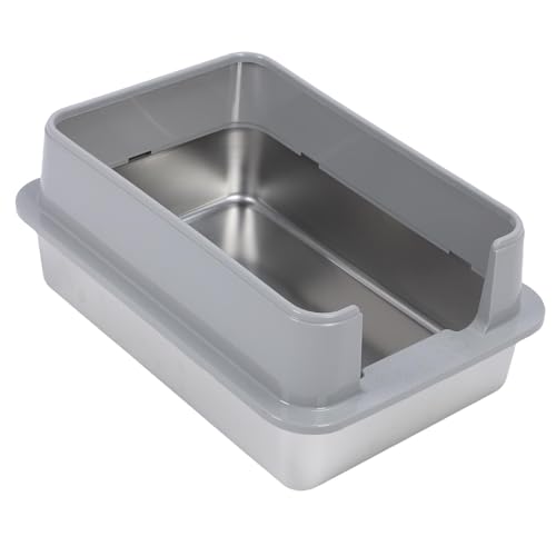 Fabater Edelstahl -Katzentoilette mit Deckel, Extra Große Metalldrüsenschachtel für Mehrere Katzen, Katzentoilette, Leicht zu Reinigen, Enthalten Kauf Im Lieferumfang Enthalten Fabater Edelstahl -Katzentoilette mit Deckel, Extra Große Metalldrüsenschachtel für Mehrere Katzen, Katzentoilette, Leicht zu Reinigen, Enthalten Kauf Im Lieferumfang Enthalten von Fabater