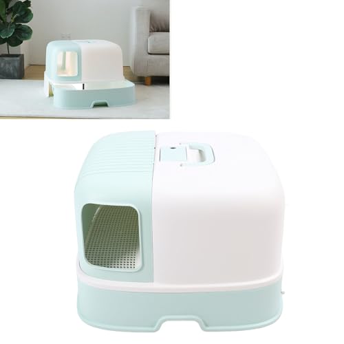 Geschlossene Katzentoilette, Katzentoilette mit Deckel und Schaufel, Große Katzentoilette mit Hoher Wand, Spritzwassergeschützte Katzentoilette für den Innenbereich Geschlossene Katzentoilette, Katzentoilette mit Deckel und Schaufel, Große Katzentoilette mit Hoher Wand, Spritzwassergeschützte Katzentoilette für den Innenbereich von Fabater
