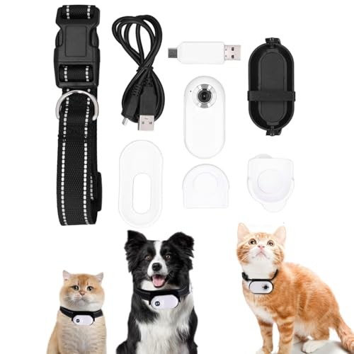 Fabater HD 1080P Katzenkamerahalsband, Haustierhalsbandkamera, 170° Weitwinkel-Hunde-Actionkamera für Videoaufzeichnung, Körperkamera für Sport, Outdoor, Indoor, Hunde, Katzen Fabater HD 1080P Katzenkamerahalsband, Haustierhalsbandkamera, 170° Weitwinkel-Hunde-Actionkamera für Videoaufzeichnung, Körperkamera für Sport, Outdoor, Indoor, Hunde, Katzen von Fabater