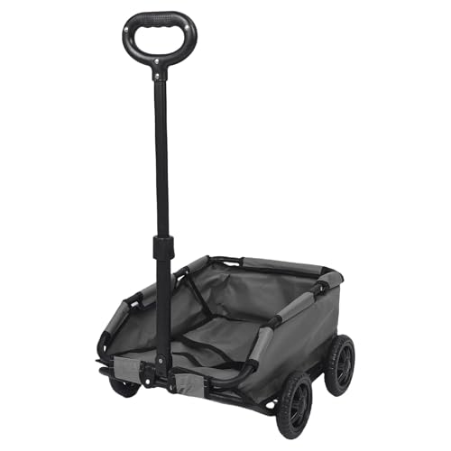 Fabater Haustier-Kinderwagen mit 4 Rädern, zusammenklappbarer, ziehbarer Haustierwagen für kleine Hunde und Katzen, multifunktionaler tragbarer Haustier-Kinderwagen für Reisen, Einkaufen, (Grey) von Fabater