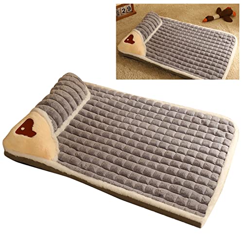 Hundebett, Weiches, Rutschfestes Hundebett mit Hoher Rückfederung, Abnehmbar für den Außenbereich (L (60 x 40 cm), für weniger als 10 kg) von Fabater