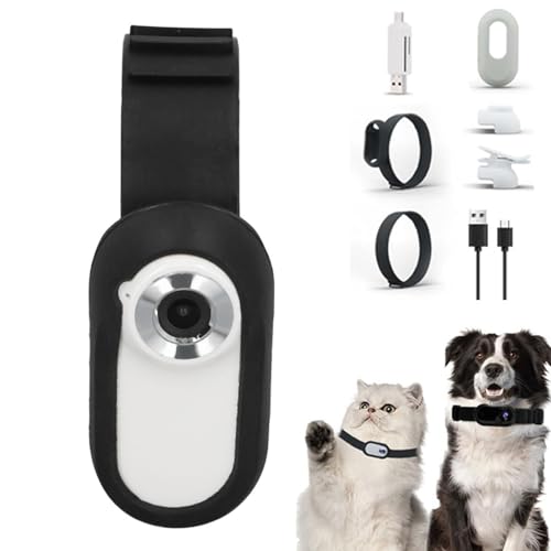 Fabater Katzenhalsband-Kamera, HD-Haustier-Sportkamera, Mini-Action-Körperkamera für Haustiere, Videoaufnahmen, Haustierhalsband-Kamera für Hunde, Katzen, Drinnen/draußen Fabater Katzenhalsband-Kamera, HD-Haustier-Sportkamera, Mini-Action-Körperkamera für Haustiere, Videoaufnahmen, Haustierhalsband-Kamera für Hunde, Katzen, Drinnen/draußen von Fabater
