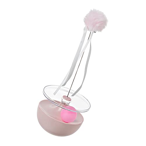 Fabater Katzenspielzeug-Stick, Attraktive Langeweile, Interessantes Katzenspielzeug, Ballspielzeug, Interaktiv, um 360 Grad Drehbar, für den Innenbereich (PINK) von Fabater