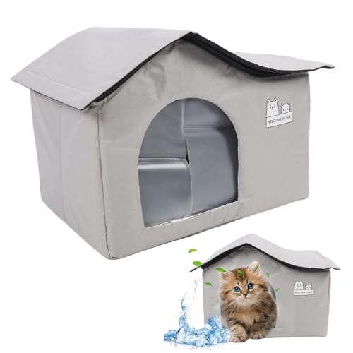 Haustierkühlhaus, Faltbare Innenkatze und Hundehaus Im Freien mit 10 Eisbeuteln, Katzenhaus mit Abnehmbarer Aluminiumfolie, Kühlung bei Heißem Wetter Haustierkühlhaus, Faltbare Innenkatze und Hundehaus Im Freien mit 10 Eisbeuteln, Katzenhaus mit Abnehmbarer Aluminiumfolie, Kühlung bei Heißem Wetter von Fabater