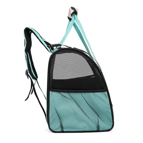 Haustiertrage-, Bequem, Geräumig, Leicht zu Reinigen, Wasserdicht, Großes Fassungsvermögen, Belüfteter Katzenrucksack, Praktisch für den Außenbereich (hellgrün) von Fabater