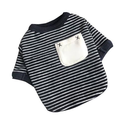 Hundeshirt, Leicht zu Tragende Baumwolle, Leicht zu Reinigen, Gestreiftes Hundeshirt, Stilvoll für den Frühling (XXL) von Fabater