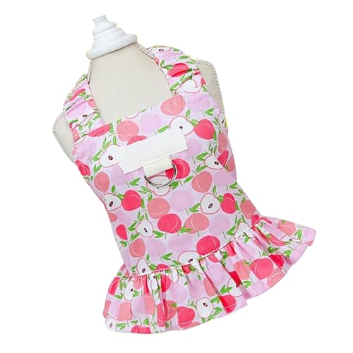 Hundewestenkleid, Fruchtmuster, Bequemer, Attraktiver und Leicht zu Reinigender Hundepullover für den Sommer (Apfelmuster XXL) von Fabater