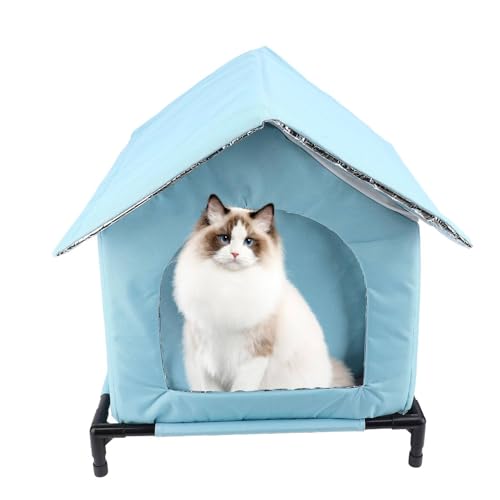 Katzenhaus Im Freien, EIN Großes Wetterfestes Katzenhaus für Außenhüter Im Winter, Eingeschlossener Isolierter Katzenunterkünfte für Feralen mit Abnehmbarer Matte, Erhöhtem Boden Katzenhaus Im Freien, EIN Großes Wetterfestes Katzenhaus für Außenhüter Im Winter, Eingeschlossener Isolierter Katzenunterkünfte für Feralen mit Abnehmbarer Matte, Erhöhtem Boden von Fabater