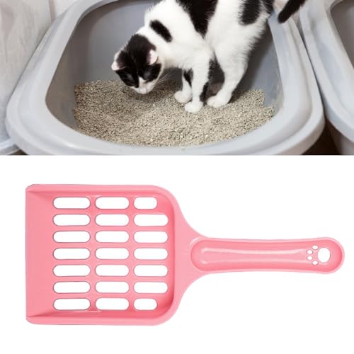 Katzenkotsieb, Langlebig, Einfache Filtration, Einfache Reinigung, Wandaufhängung, Katzenstreuschaufel für das Haustierzimmer (PINK) von Fabater