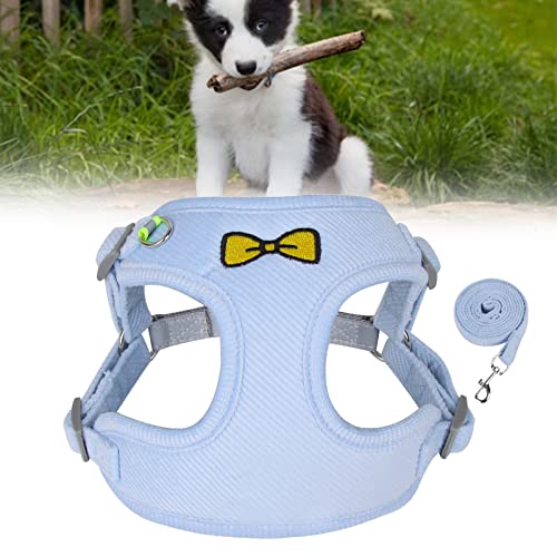 Kleines Hundegeschirr, Legierung, D-Ring, Bequem, Hautfreundlicher Stoff, Reflektierendes Hundegeschirr mit 3D-Austrittsmuster (L) von Fabater