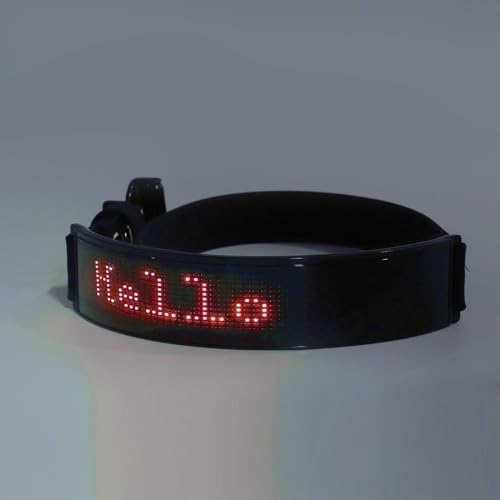 LED-Hundehalsband, Programmierbares DIY-LED-Halsband, Wiederaufladbar für Spaziergänge mit Dem Hund, Leuchtende Nachthaustier-Halskette mit DIY-Bildschirm und Verstellbaren LED-Hundehalsband, Programmierbares DIY-LED-Halsband, Wiederaufladbar für Spaziergänge mit Dem Hund, Leuchtende Nachthaustier-Halskette mit DIY-Bildschirm und Verstellbaren von Fabater