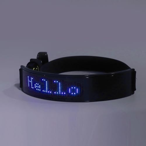 LED-Hundehalsband, Programmierbares DIY-LED-Halsband, Wiederaufladbar für Spaziergänge mit Dem Hund, Leuchtende Nachthaustier-Halskette mit DIY-Bildschirm und Verstellbaren LED-Hundehalsband, Programmierbares DIY-LED-Halsband, Wiederaufladbar für Spaziergänge mit Dem Hund, Leuchtende Nachthaustier-Halskette mit DIY-Bildschirm und Verstellbaren von Fabater
