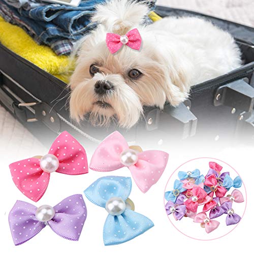 Welpen-Haarspange, Krawatte für Tierhaare, Hund mit bequemem Mustermuster aus Polyester, Haustierkatze Welpen-Haarspange, Krawatte für Tierhaare, Hund mit bequemem Mustermuster aus Polyester, Haustierkatze von Fabater