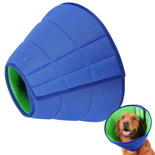 Hundehalsband, Katzenhalsband - Katzen-Erholungshalsband | Atmungsaktives Katzenkegelhalsband, verstellbare elisabethanische Halsbänder, um das Lecken zu stoppen, wasserabweisender Halskegel von Fabixoin