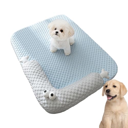 Fabixoin Kühlmatte für Hunde, Kühlende Hundematte | Sommerkühlendes Hundebett | Waschbare Kühlmatte für Hunde, atmungsaktive Kühlmatte für Hunde, selbstkühlende Pad-Decke für Haustiere von Fabixoin