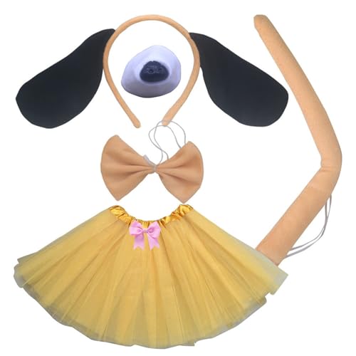 4/5 PCs Hund Kostümzubehör Set Hundeohren Stirnband Bogen Nasenschwanzzubehör Für Hundekostüm Für Kleinkinder 4/5 PCs Hund Kostümzubehör Set Hundeohren Stirnband Bogen Nasenschwanzzubehör Für Hundekostüm Für Kleinkinder von FackLOxc