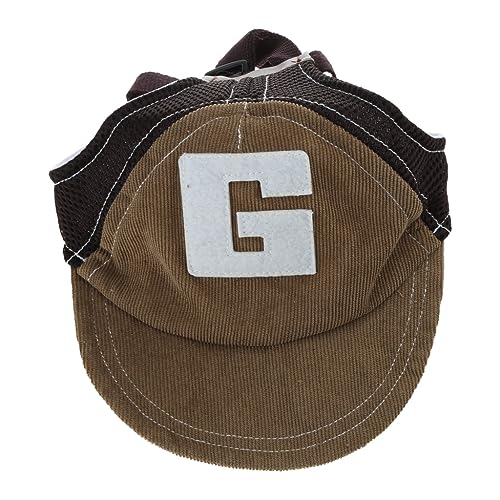 Baseballmütze für Hunde, verstellbar, atmungsaktiv, mit Ohrlöchern, für kleine bis große Hunde Baseballmütze für Hunde, verstellbar, atmungsaktiv, mit Ohrlöchern, für kleine bis große Hunde von FackLOxc