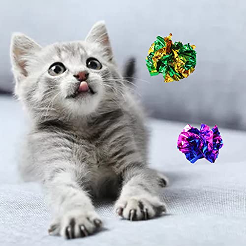 FackLOxc 14 Stcs Crinkle Für Katzen Und Für Katzen Springspielzeug Farbenfroh FackLOxc 14 Stcs Crinkle Für Katzen Und Für Katzen Springspielzeug Farbenfroh von FackLOxc