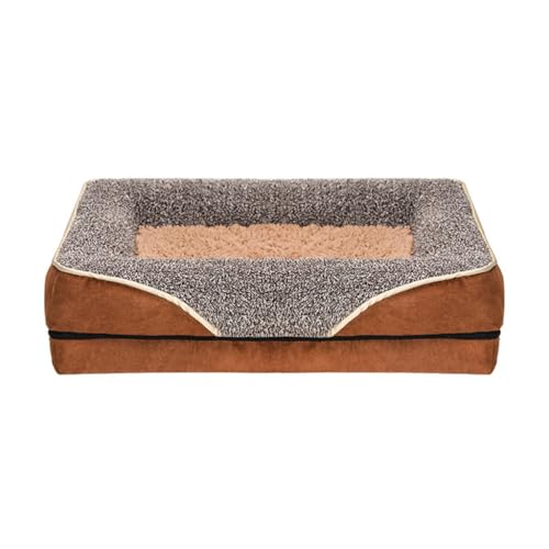 FackLOxc Hundebett, rechteckiger Boden, abnehmbares Kissen, Sofa für kleine bis große Haustiere, kreatives Haustierbett FackLOxc Hundebett, rechteckiger Boden, abnehmbares Kissen, Sofa für kleine bis große Haustiere, kreatives Haustierbett von FackLOxc