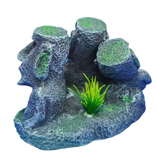 FackLOxc Safe Harzsteinstatue Ornament Für Aquarien Fischtank Landschaftszubehör Und Kreative Terrarien Dekoration FackLOxc Safe Harzsteinstatue Ornament Für Aquarien Fischtank Landschaftszubehör Und Kreative Terrarien Dekoration von FackLOxc