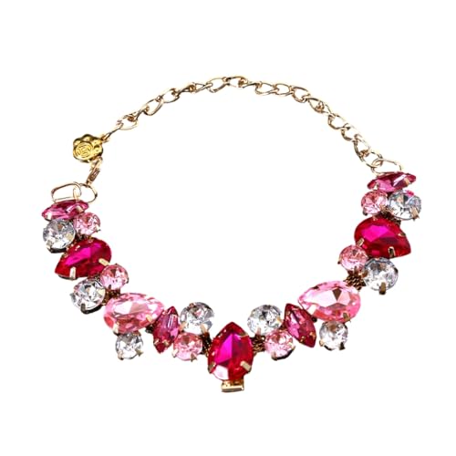 Haustier-Hochzeits-Perlenhalsband, mit Strasssteinen besetzt, glitzernde Strasssteine, Hochzeitskostüm, Foto-Requisiten Haustier-Hochzeits-Perlenhalsband, mit Strasssteinen besetzt, glitzernde Strasssteine, Hochzeitskostüm, Foto-Requisiten von FackLOxc
