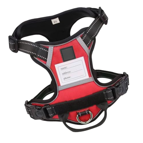 Hundeweste, verstellbares Trainingsgeschirr für große Hunde, Namensschild, stark, strapazierfähig, weicher Griff Hundeweste, verstellbares Trainingsgeschirr für große Hunde, Namensschild, stark, strapazierfähig, weicher Griff von FackLOxc