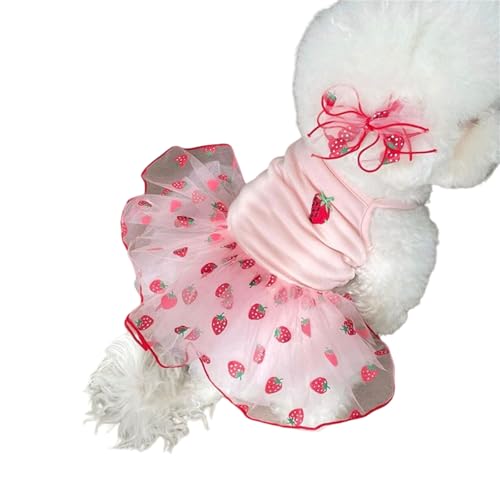 Mädchen-T-Shirt, Kostüm, Strandkleid, Erdbeerweste für Welpen, Hunde und Erdbeere Mädchen-T-Shirt, Kostüm, Strandkleid, Erdbeerweste für Welpen, Hunde und Erdbeere von FackLOxc
