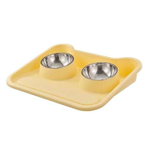 Pet Food Double Bowls Tilted Cat Bowl Mat For Food & Water Feeding Elevated Dogs Feeding Bowl Anti-Rutsch Kitten Feeders Pet Water Bowl Travel Pet Bowl von FackLOxc