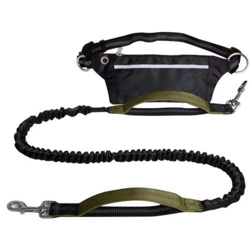 Sport-Hüfttasche, lange Leine für Hunde, multifunktionale Leine, Outdoor-Sport, reflektierende Hüfttasche für Training, Wandern Sport-Hüfttasche, lange Leine für Hunde, multifunktionale Leine, Outdoor-Sport, reflektierende Hüfttasche für Training, Wandern von FackLOxc