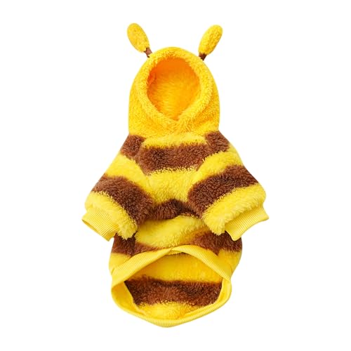 Biene Hundekostüm, Bienen Hoodies Outfits Katze Kapuzenmantel Warm Kleidung Herbst Winter lustige Outfits Weihnachten Cosplay für kleine mittelgroße Haustiere Biene Hundekostüm, Bienen Hoodies Outfits Katze Kapuzenmantel Warm Kleidung Herbst Winter lustige Outfits Weihnachten Cosplay für kleine mittelgroße Haustiere von Factorys