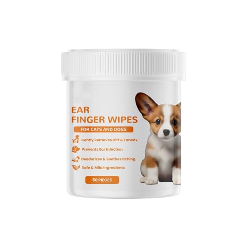 Factorys Fingertücher zur Reinigung von Hundeohren, Reinigungstücher für Hunde- Katzenohren, Hundeohrtücher reduzieren Ohrenschmalzbildung, Hundeohrtücher lindern Gerüche, Zughunde (White, 6.2x5.7cm) Factorys Fingertücher zur Reinigung von Hundeohren, Reinigungstücher für Hunde- Katzenohren, Hundeohrtücher reduzieren Ohrenschmalzbildung, Hundeohrtücher lindern Gerüche, Zughunde (White, 6.2x5.7cm) von Factorys