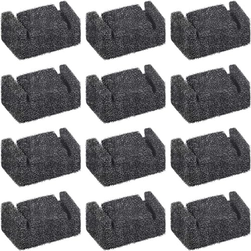 Factorys Pet 12PCS Katze Trinken Dispenser Schaum Filter Ersatz Schwamm Filter Für Katze Trinken Dispenser Katze Spender Schaum Filter (Black, One Size) von Factorys