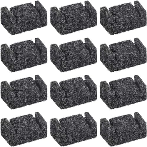 Factorys Pet 12PCS Katze Trinken Dispenser Schaum Filter Ersatz Schwamm Filter Für Katze Trinken Dispenser Katze Spender Schaum Filter (Black, One Size) von Factorys