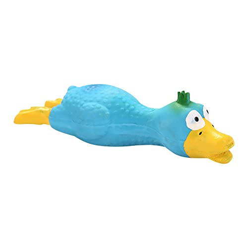 Factorys Pet Hobbies Hundespielzeug, Latexspielzeug, kleines und großes Haustier-Stimmspielzeug, elendes Huhn, Spoof-, Haustier-Stimmkauspielzeug (Blue, One Size) von Factorys