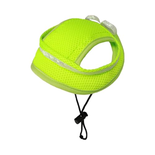Factorys Sommer Haustier Hut Atmungsaktive Sonnenschirm Katze Hund Hut Bogen Ohr Leckage Hund Liefert Hundemantel Fleece (C, M) von Factorys