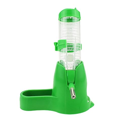 Haustier-Trinkflasche mit Futter zum Aufhängen, Wasserflaschen, automatischer Spender für Hamster, kleine Tiere, Frettchen, Kaninchen, kleine Tiere (1 Set) Trockenfutter Automat (D, One Size) von Factorys